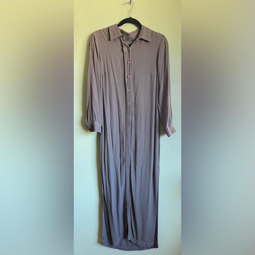 Monrow Button Up Maxi Dress